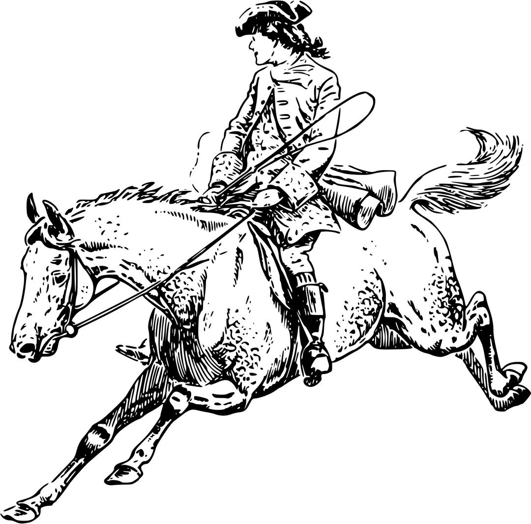 Man on galloping horse png transparent