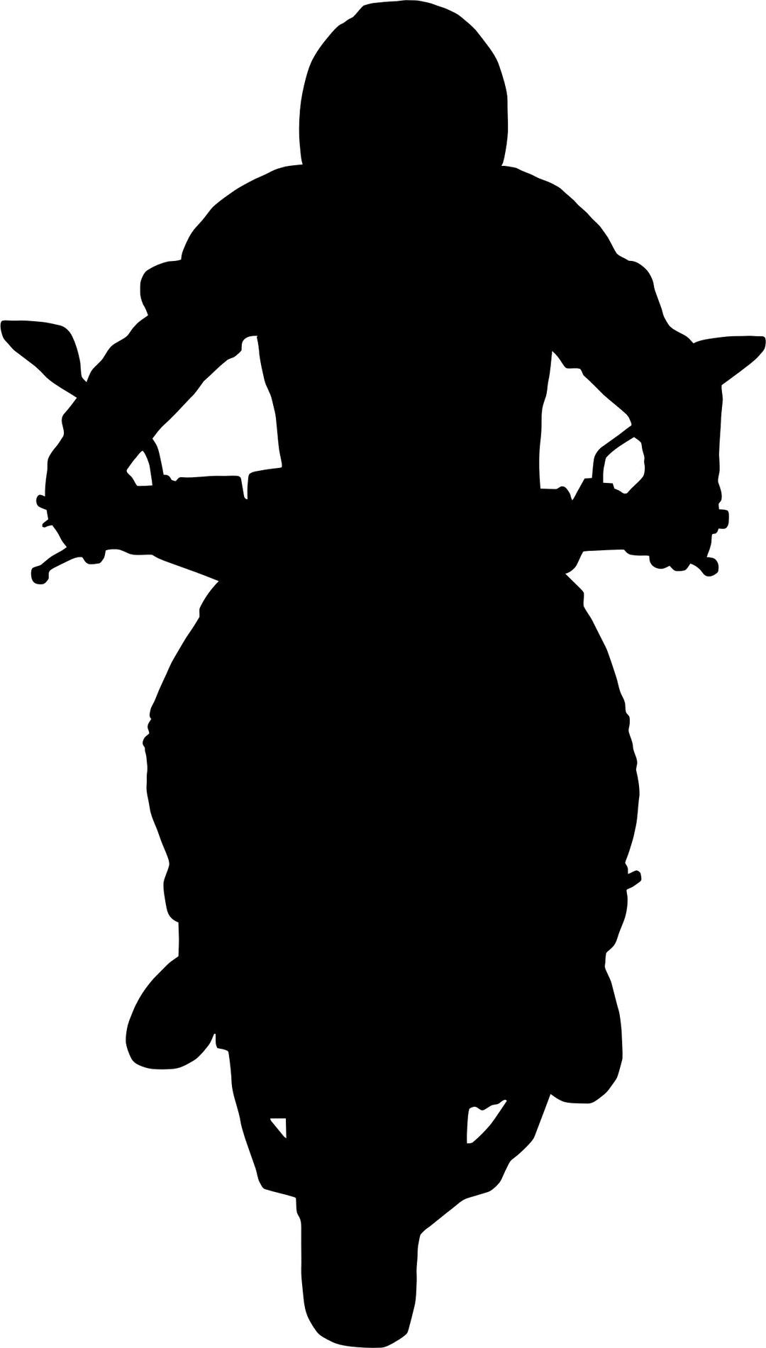 Man On Motorcycle Silhouette png transparent