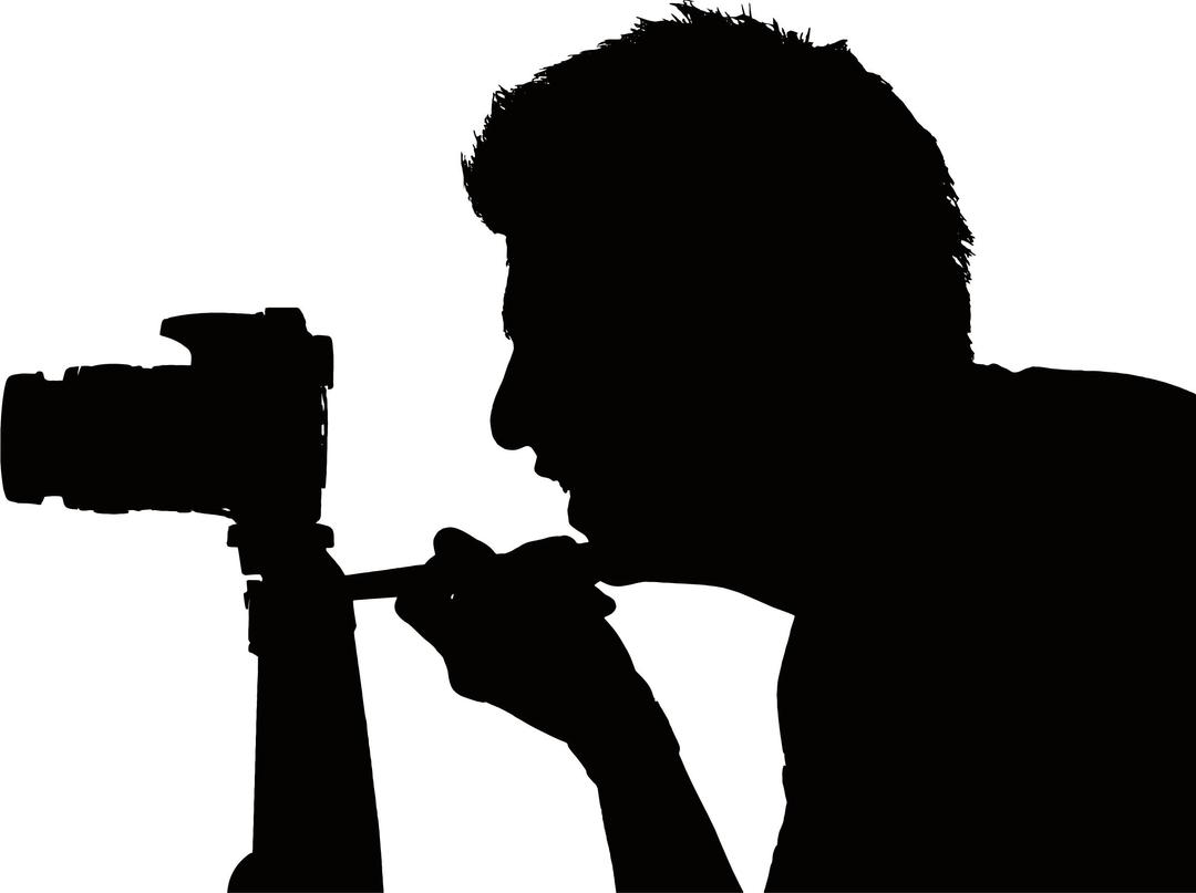Man Taking A Picture Silhouette png transparent