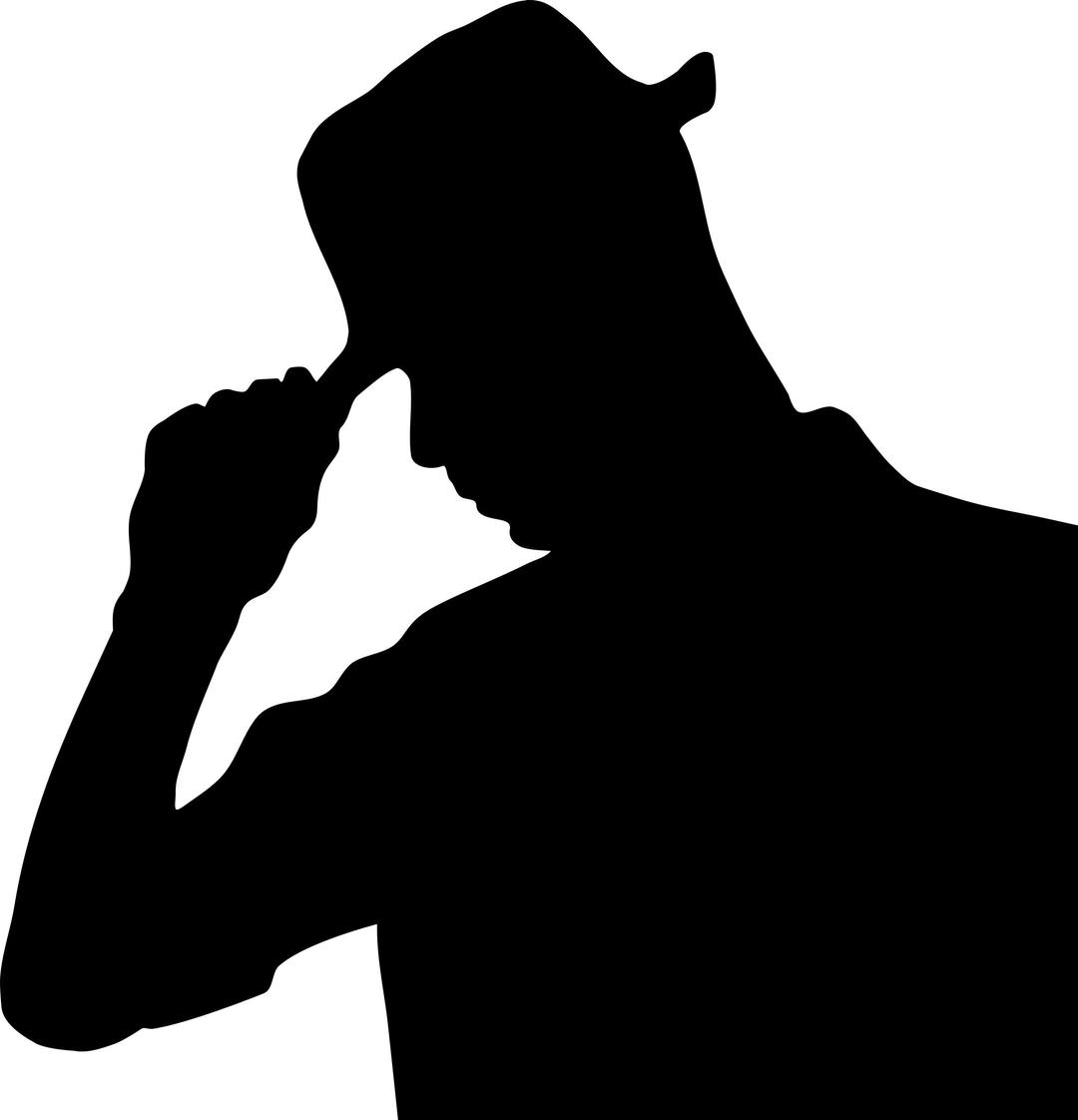 Man wearing hat png transparent