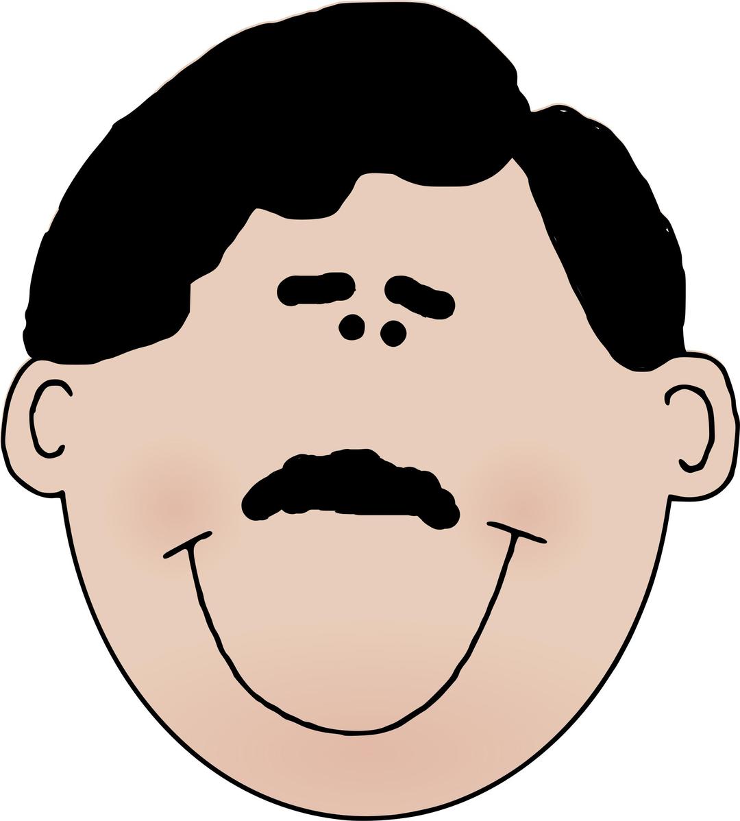 Man with Mustache png transparent