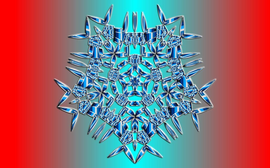 Mandala Slash Snowflake png transparent