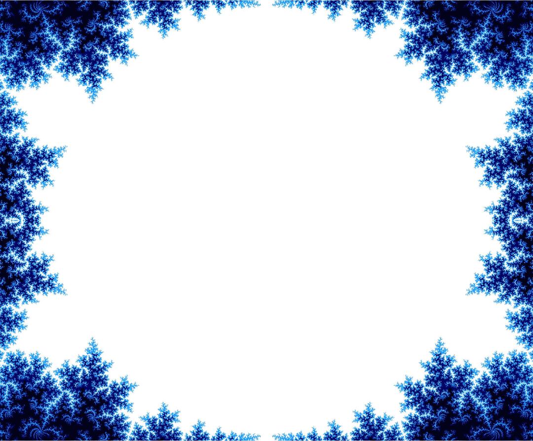 Mandelbrot fractal frame png transparent