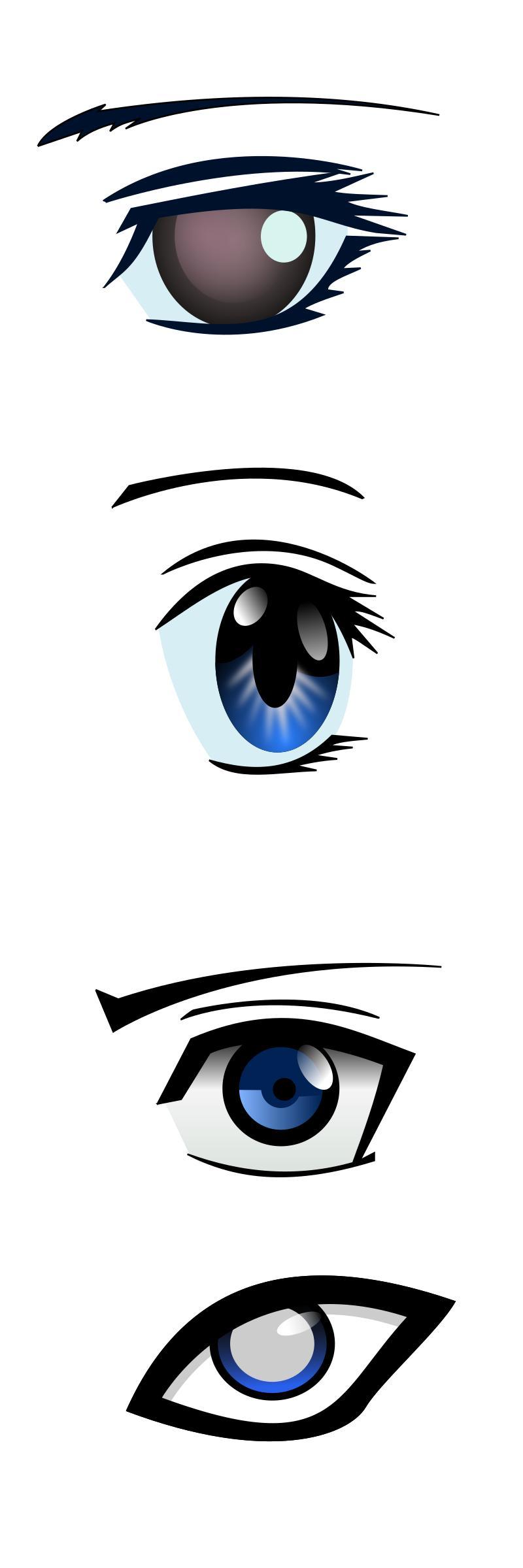 Manga Eyes png transparent