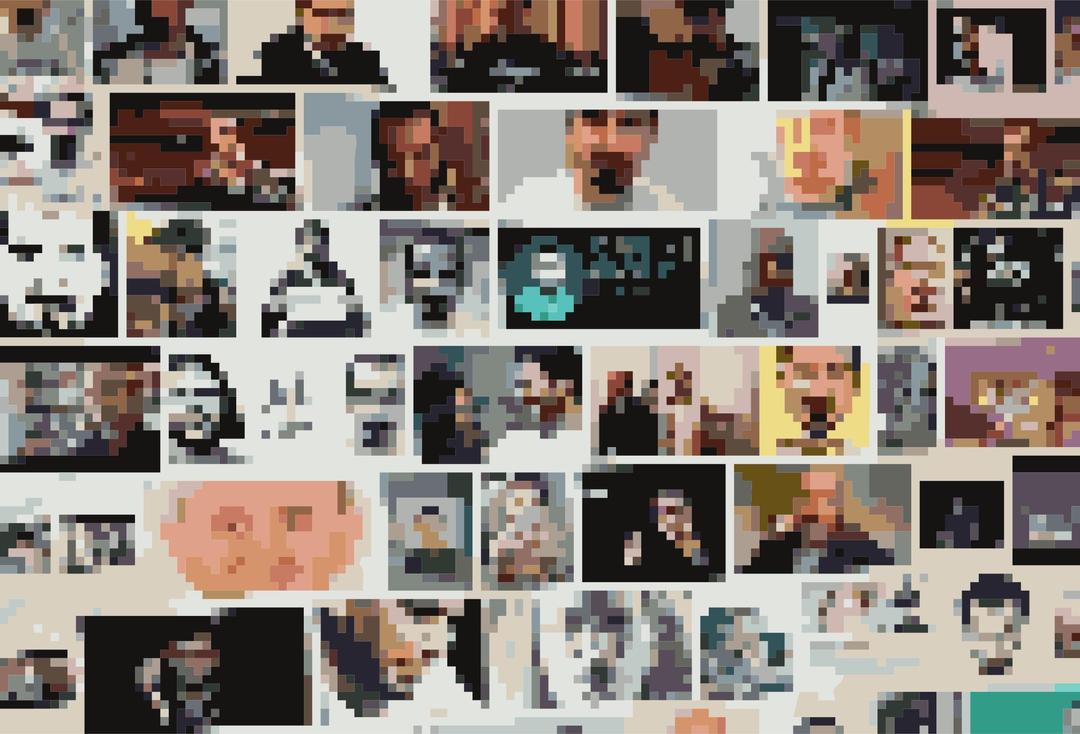 Many faces of bassel (pixelize128) png transparent