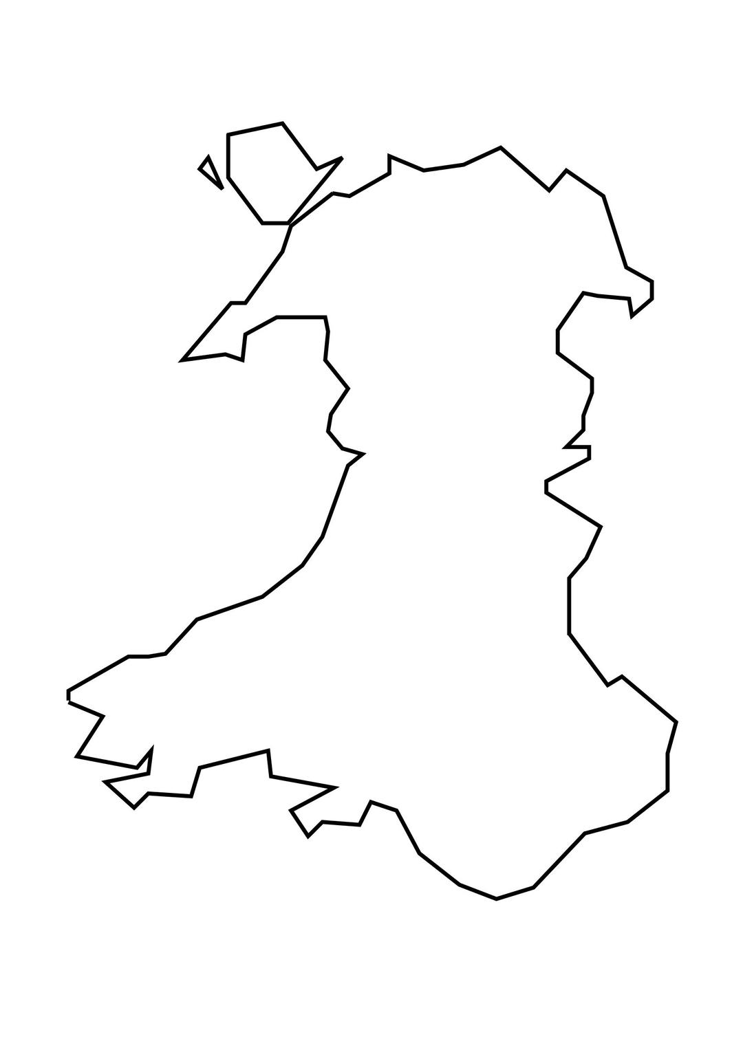Map Cymru png transparent