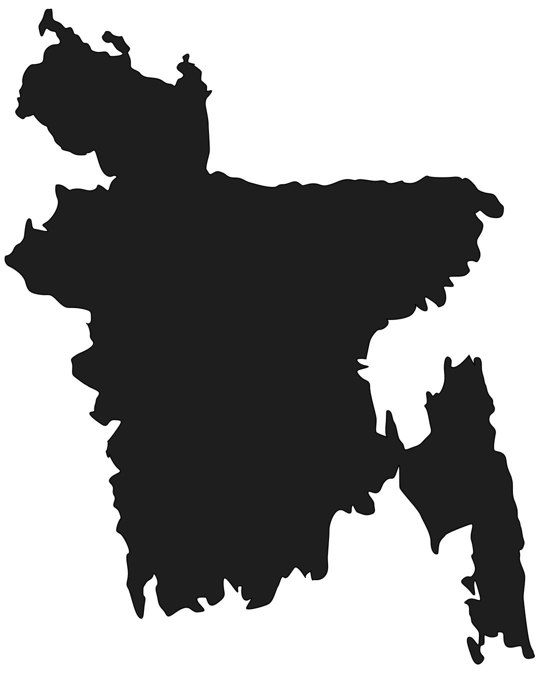 Map of Bangladesh png transparent