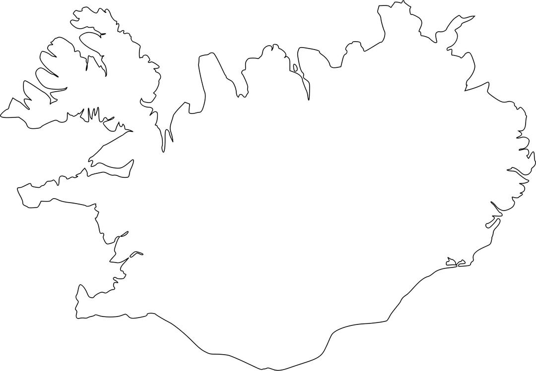 Map Of Iceland png transparent