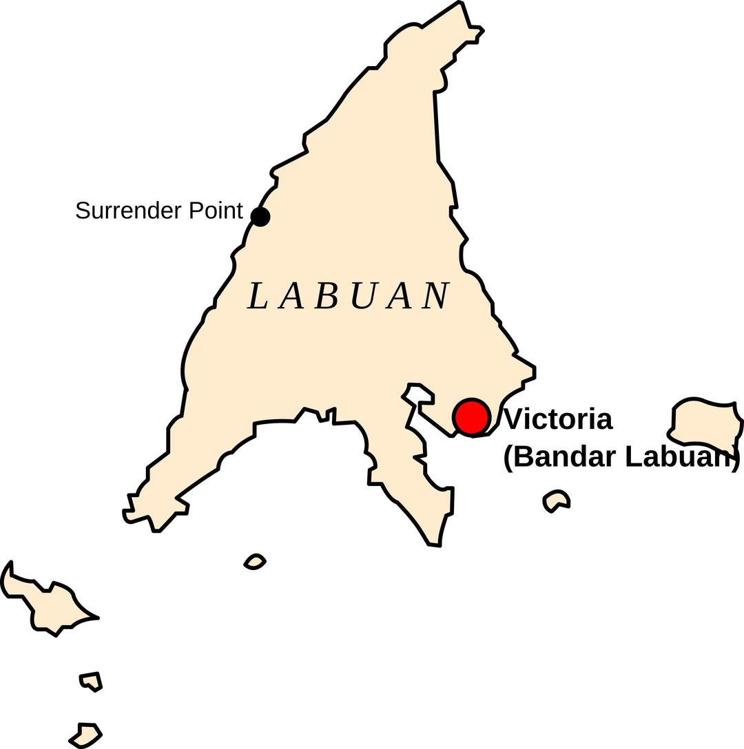 Map of Labuan, Malaysia png transparent