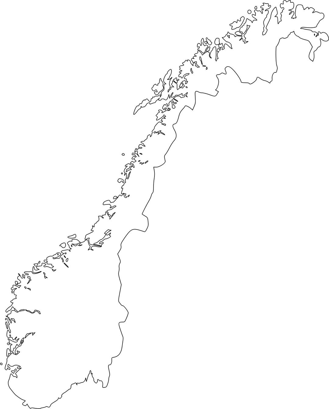 Map Of Norway png transparent