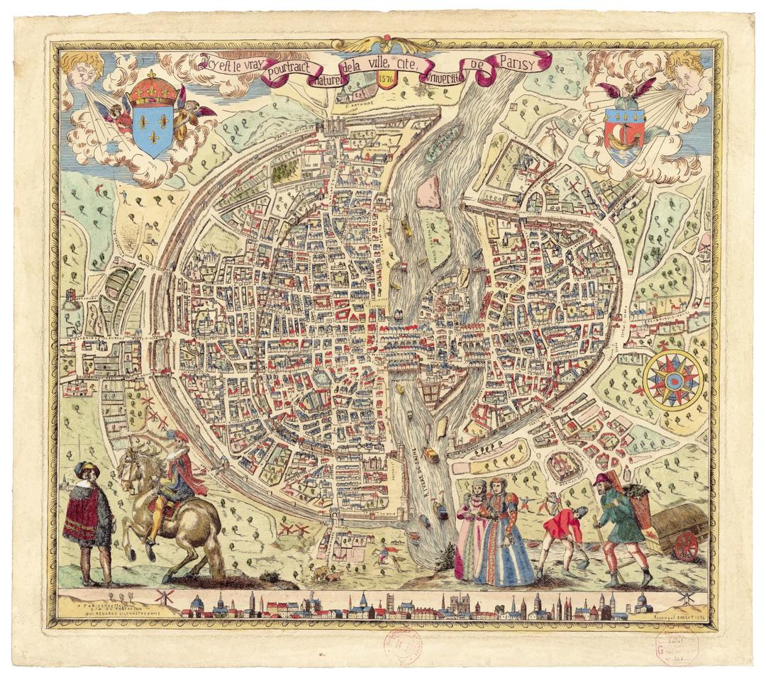 Map of Paris 1576 (Don't view in your browser, will crash) png transparent