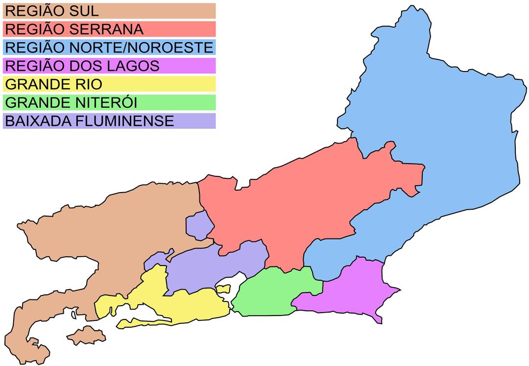 Map of Rio de Janeiro png transparent