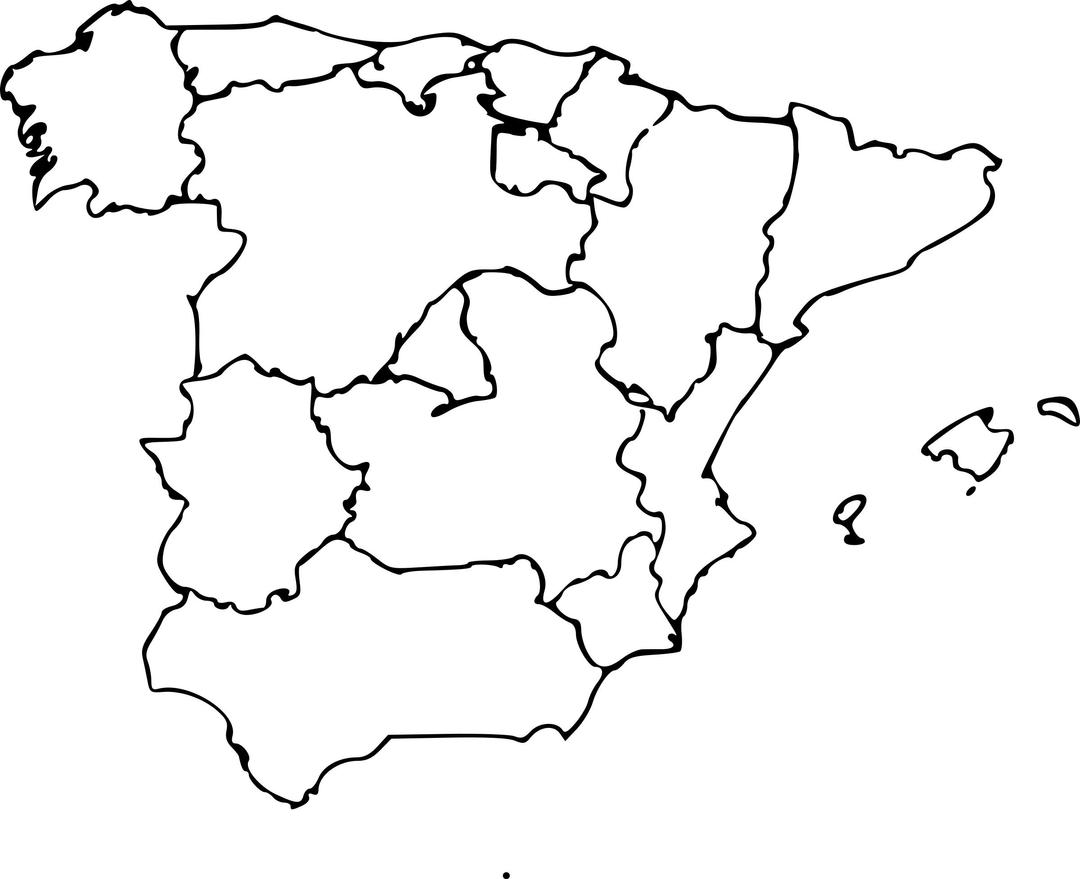 Map of Spain png transparent