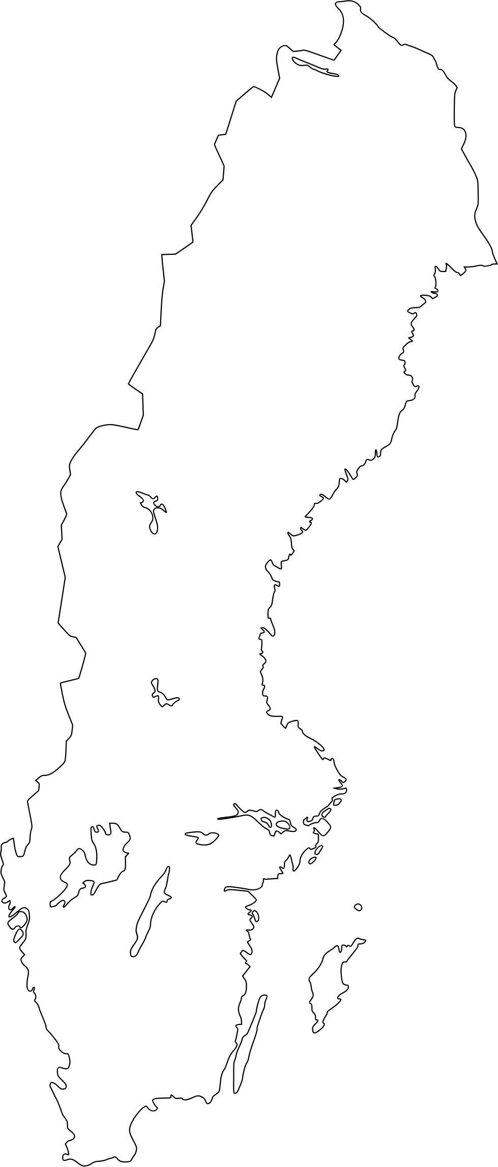 Map Of Sweden png transparent