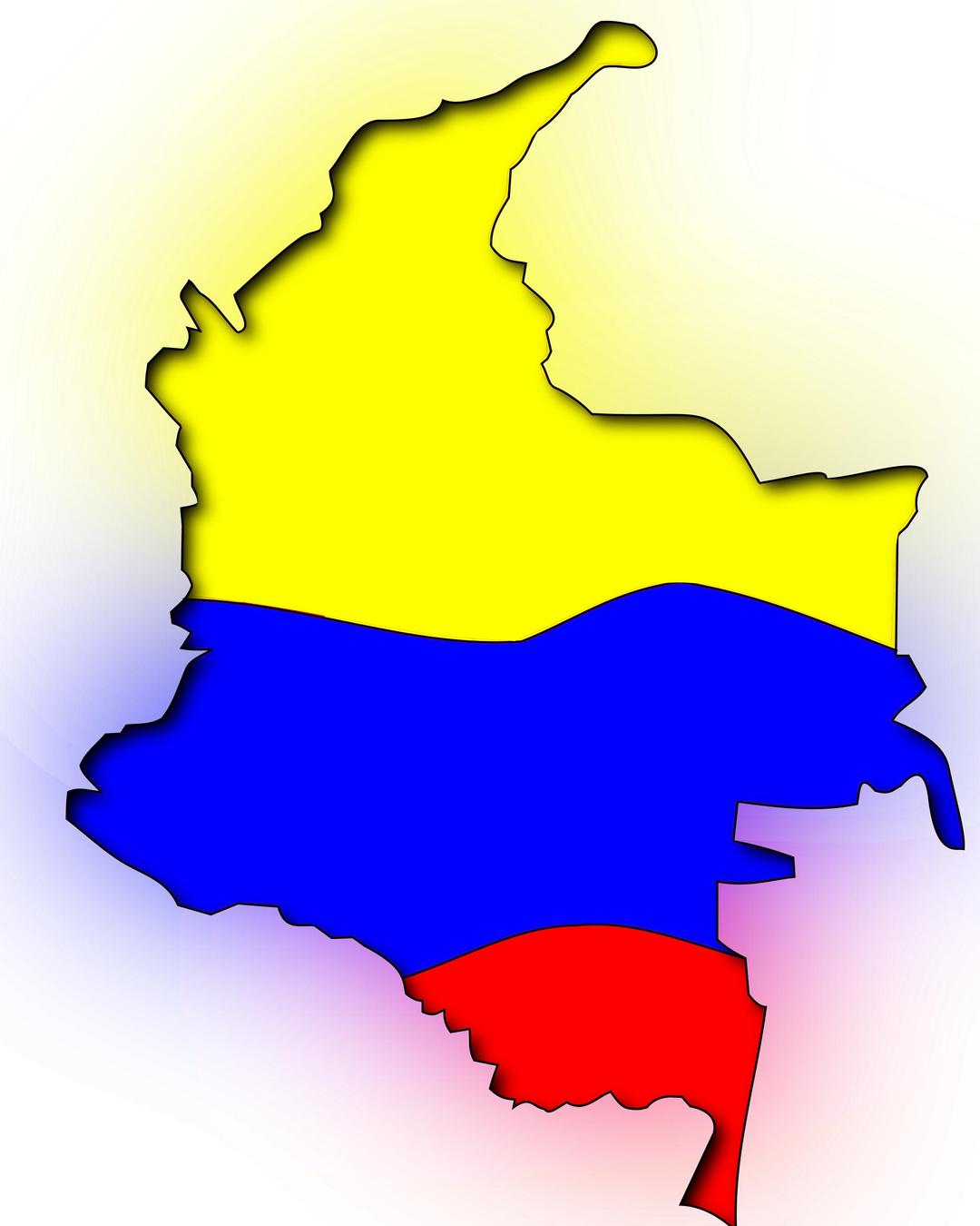 mapa colombiano png transparent