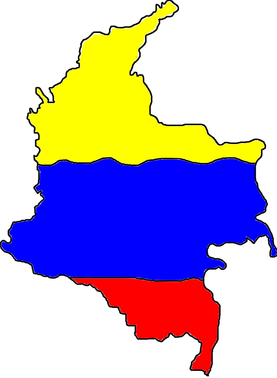 mapa-colombia png transparent