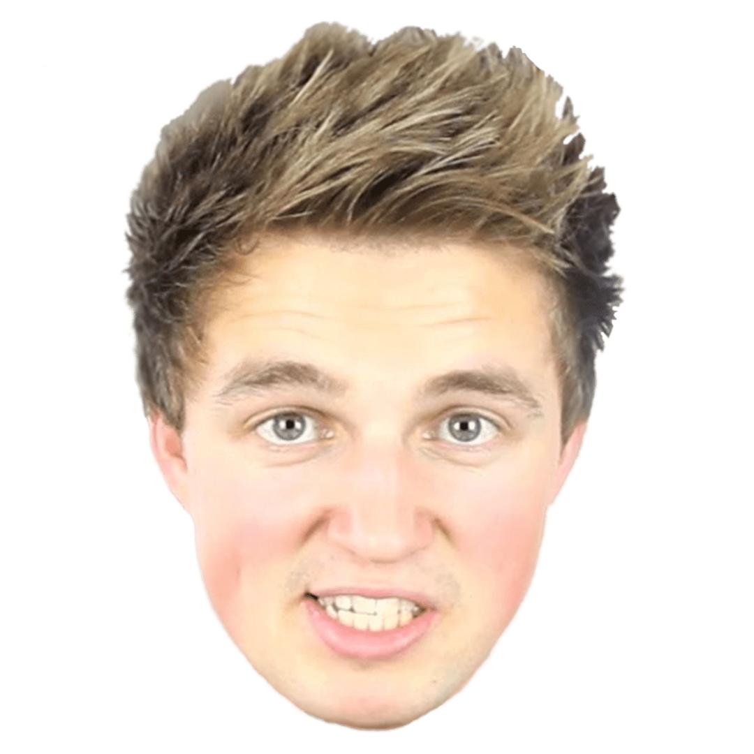 Marcus Butler Zoom Face png transparent
