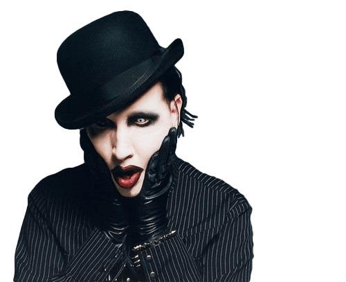Marilyn Manson Bowler Hat png transparent