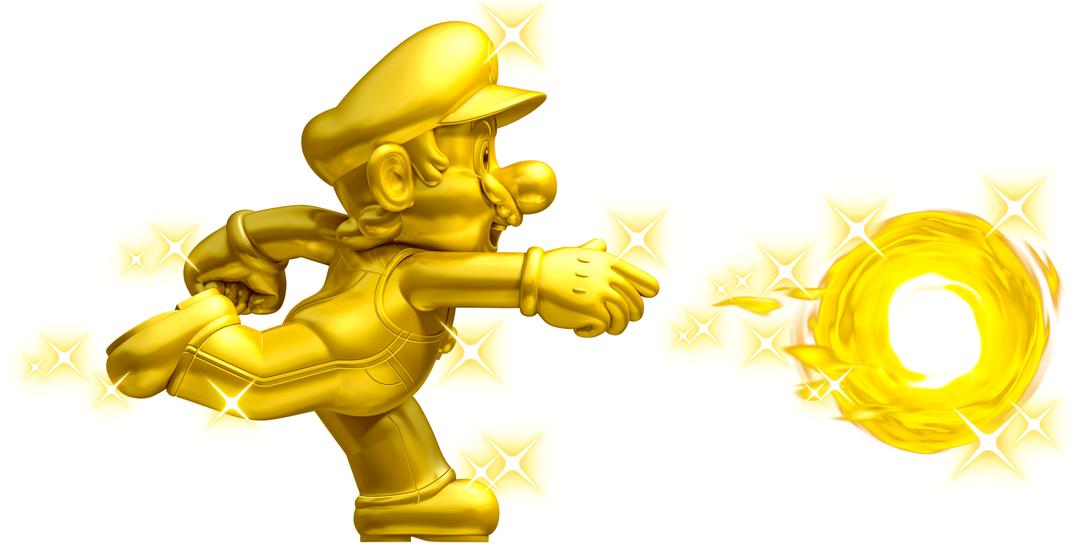 Mario Gold Fire png transparent