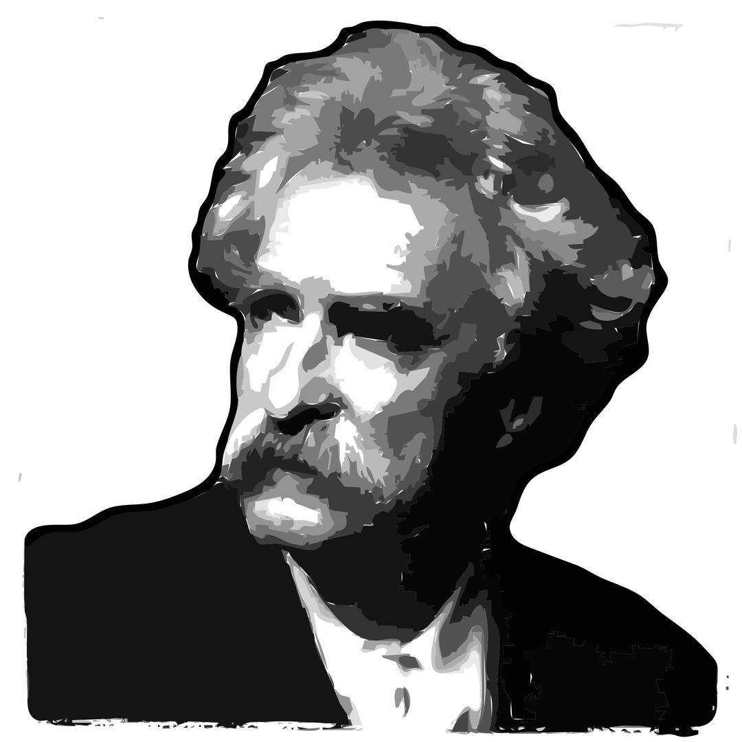 Mark Twain Gray png transparent