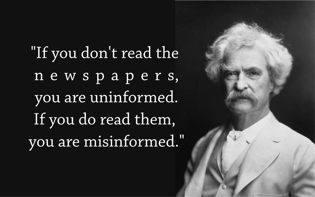 Mark Twain Quote png transparent