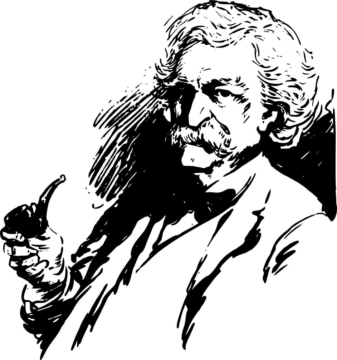 Mark Twain's Face png transparent