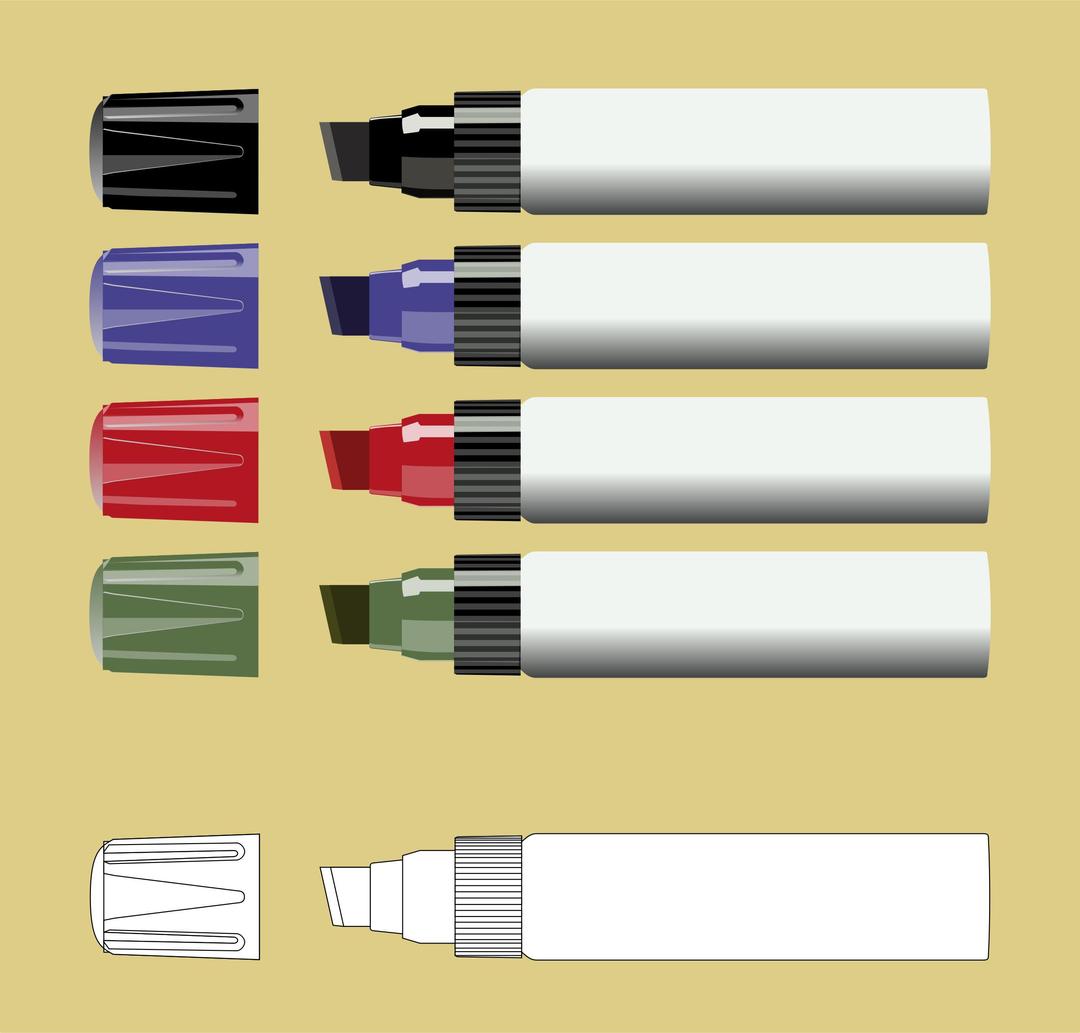 Markers by Rones png transparent