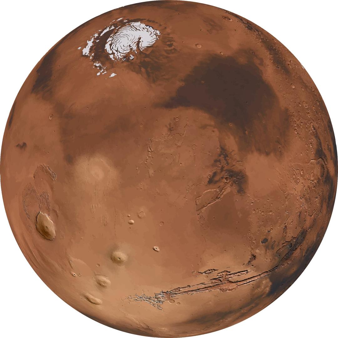Mars 3D Globe png transparent