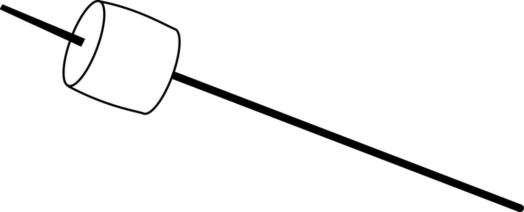 Marshmallow on stick png transparent