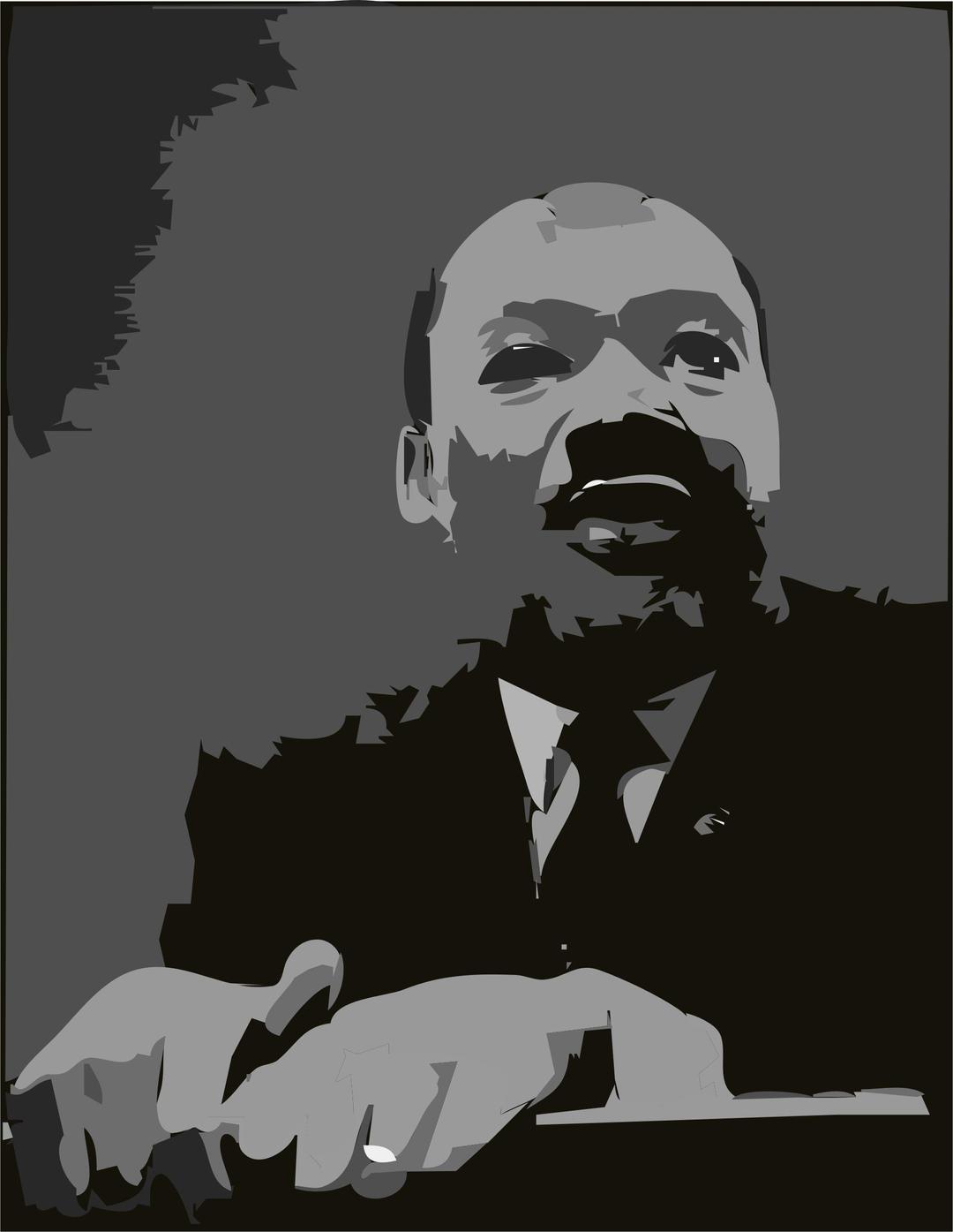 Martin Luther King, Jr at pulpit png transparent