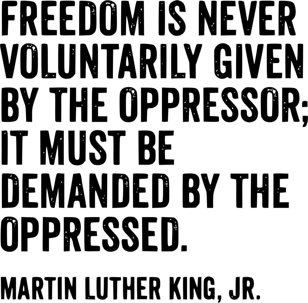 Martin Luther King Jr Quote png transparent