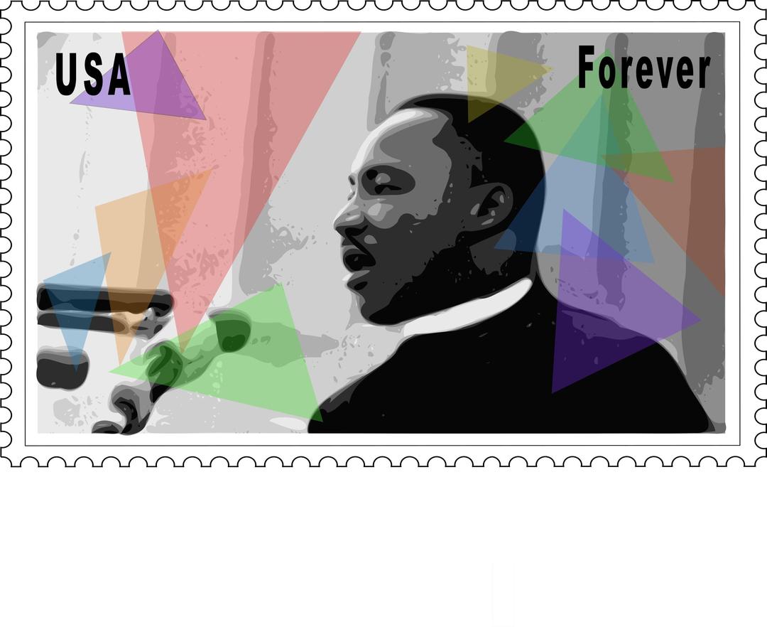Martin Luther King Jr. Stamp png transparent