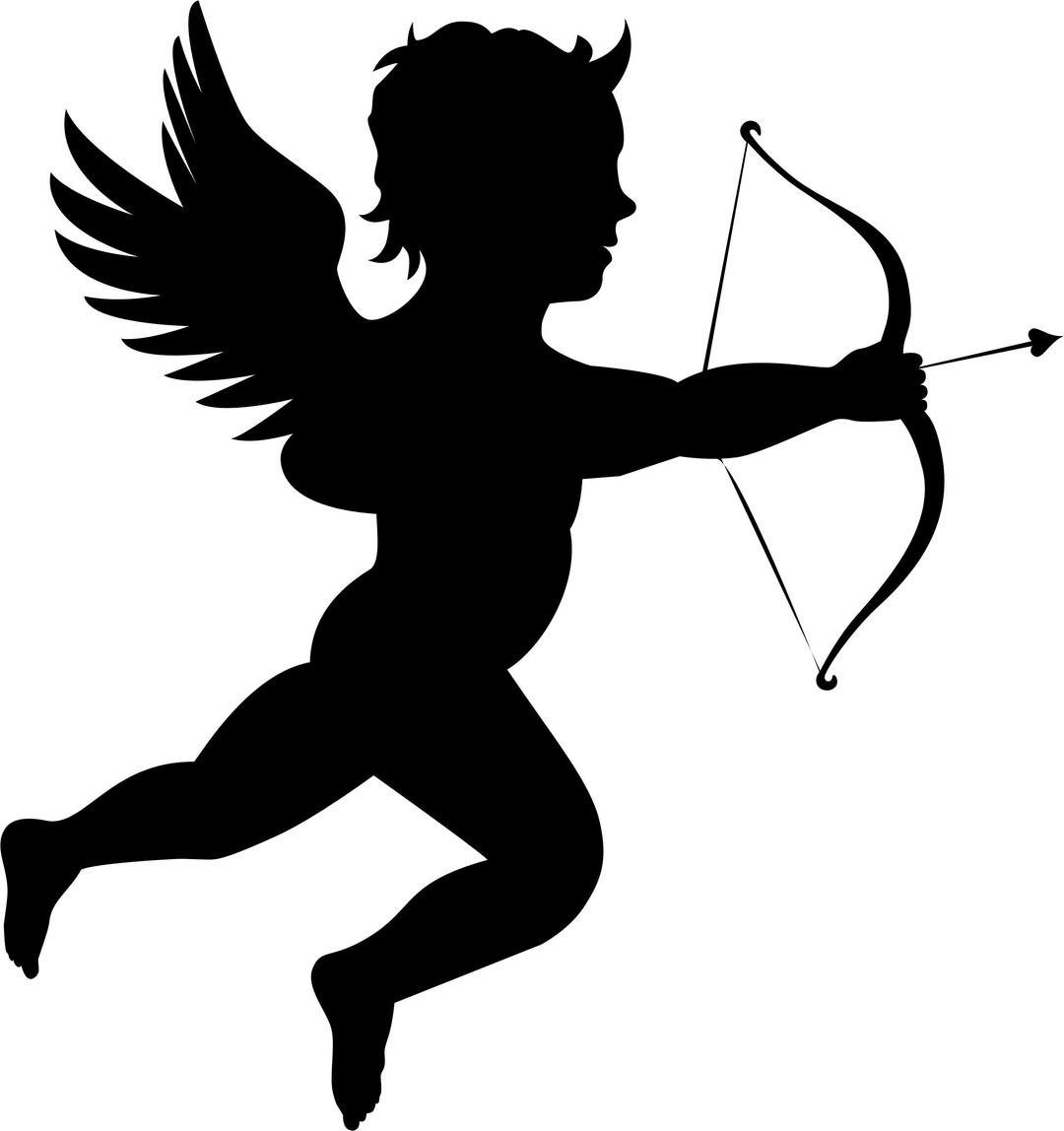 Martin74s Cupid Silhouette png transparent