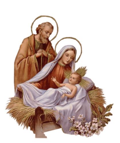 Mary Joseph and Jesus png transparent