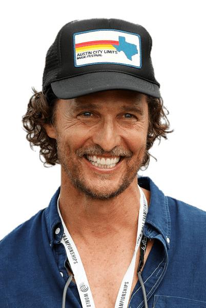 Matthew McConaughey Wearing Cap png transparent