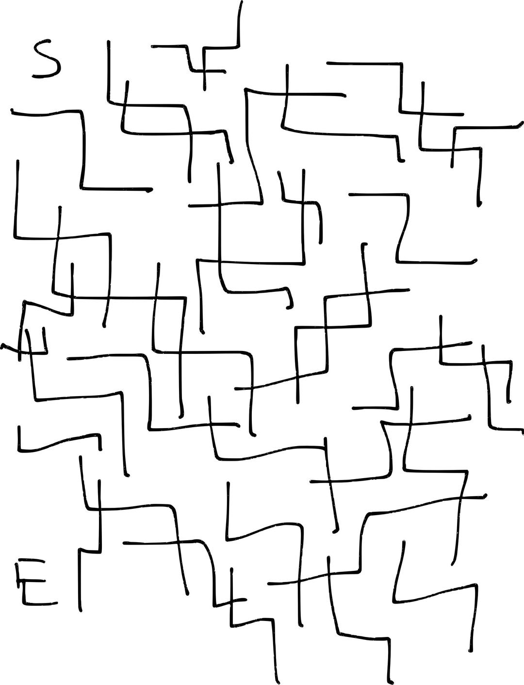 Maze by hand png transparent