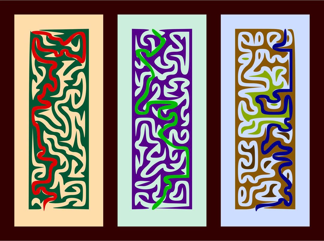 Maze Triptych png transparent