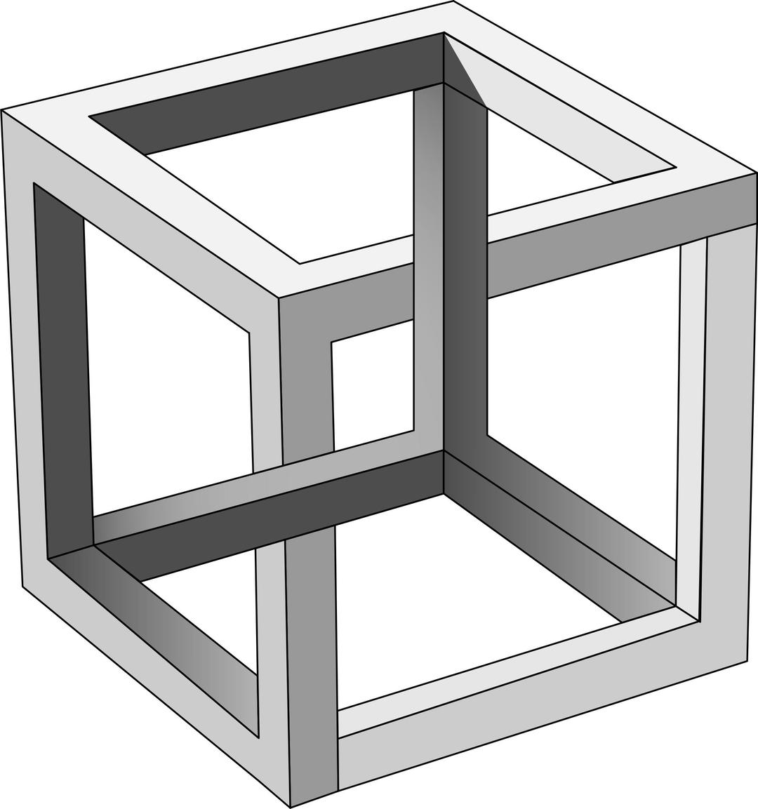 MC Escher's Impossible Cube png transparent