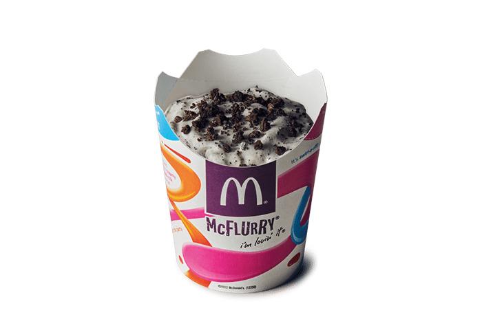 Mc Flurry With Oreo Cookies png transparent