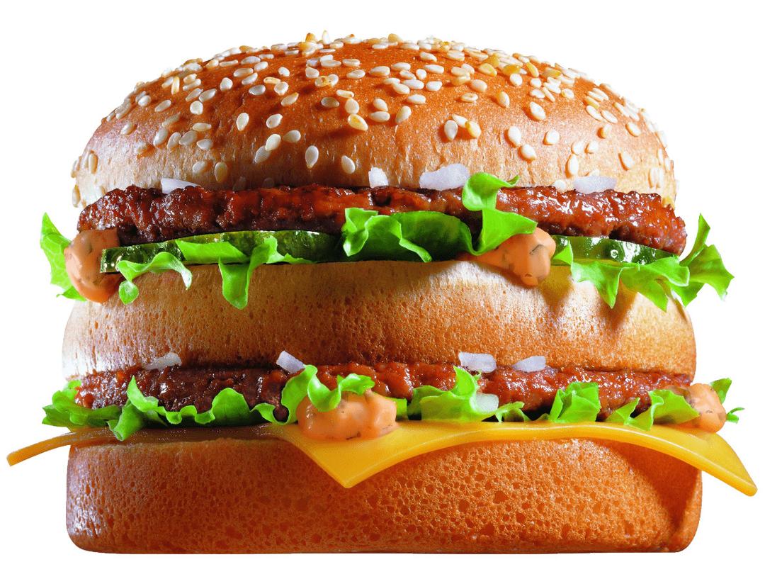 McDonald's Big Mac Close Up png transparent