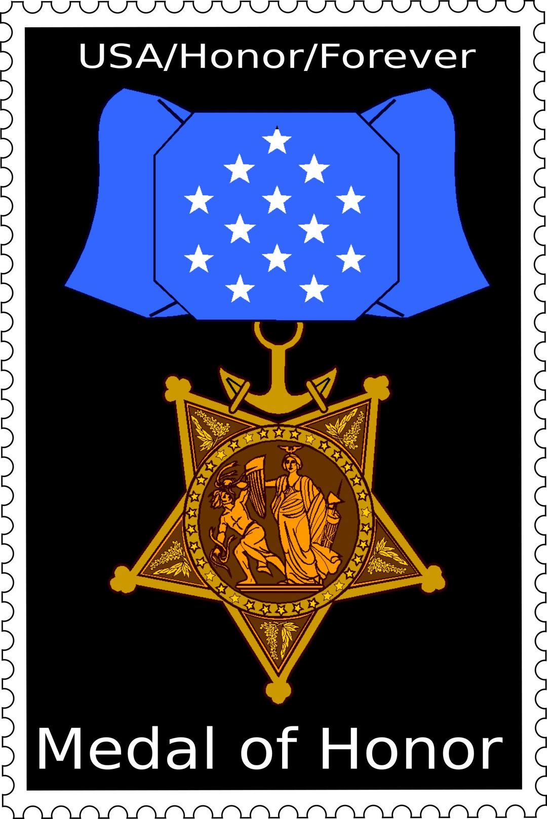 Medal of Honor Stamp png transparent