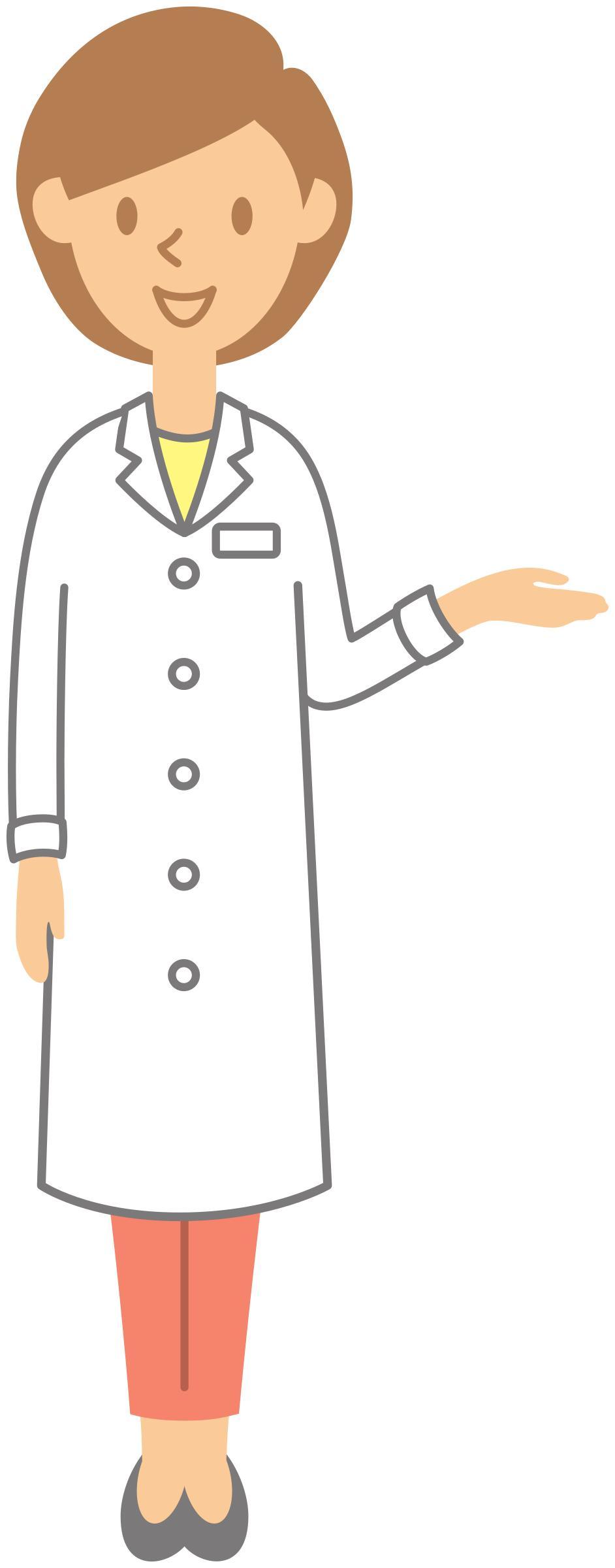 medical doctor - woman, pointing right png transparent