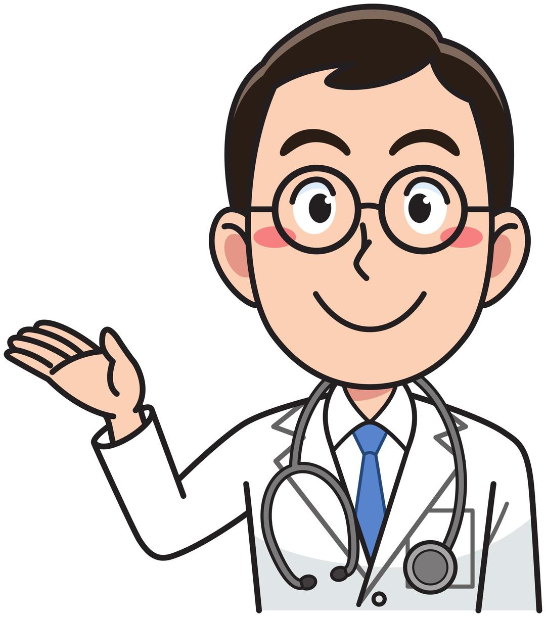 Medicine doctor - man, with stethoscope png transparent