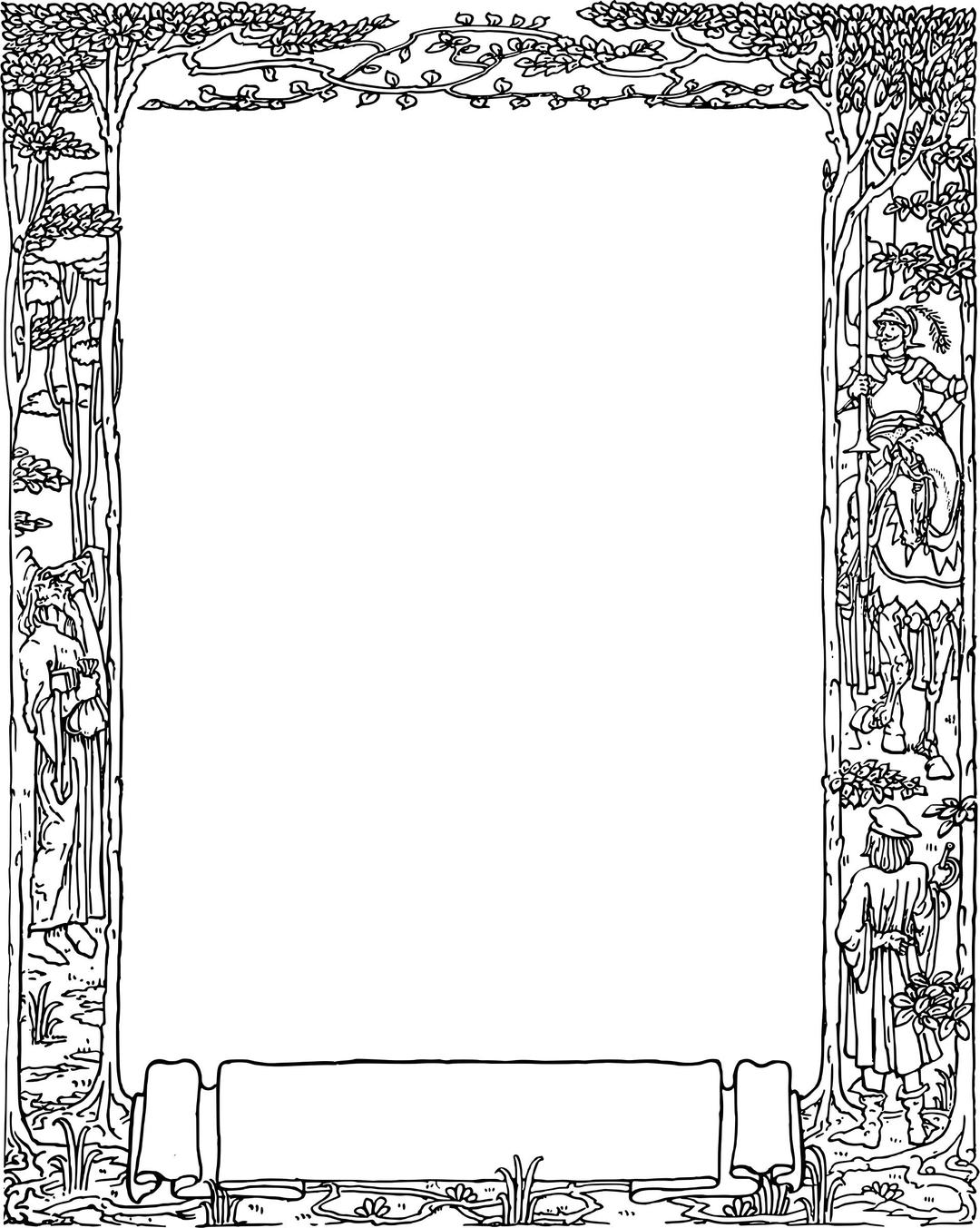 Medieval frame png transparent