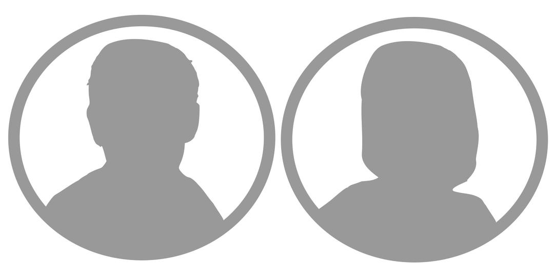 men and women profile image grey png transparent