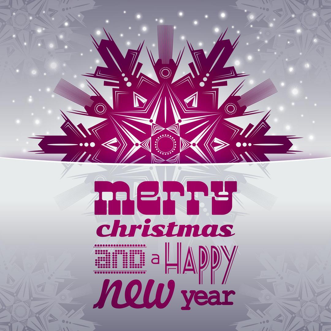 Merry Christmas And A Happy New Year Card 2 png transparent