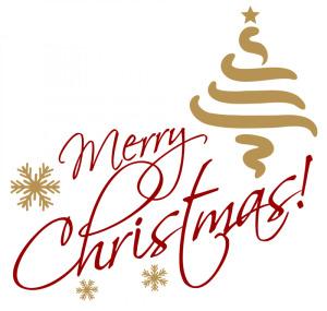 Merry Christmas Gold Red Text png transparent