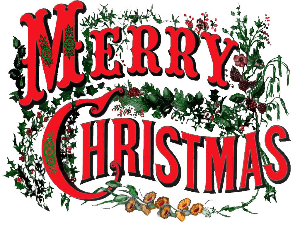 Merry Christmas Vintage Circus Style png transparent