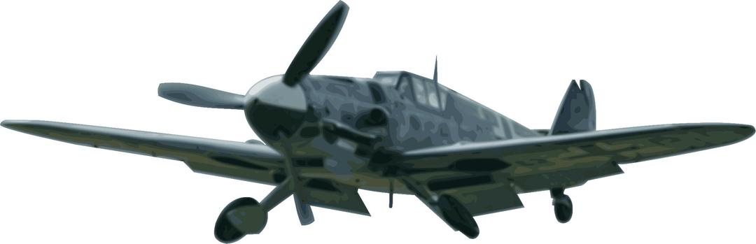 Messerschmidt Bf109G in color png transparent