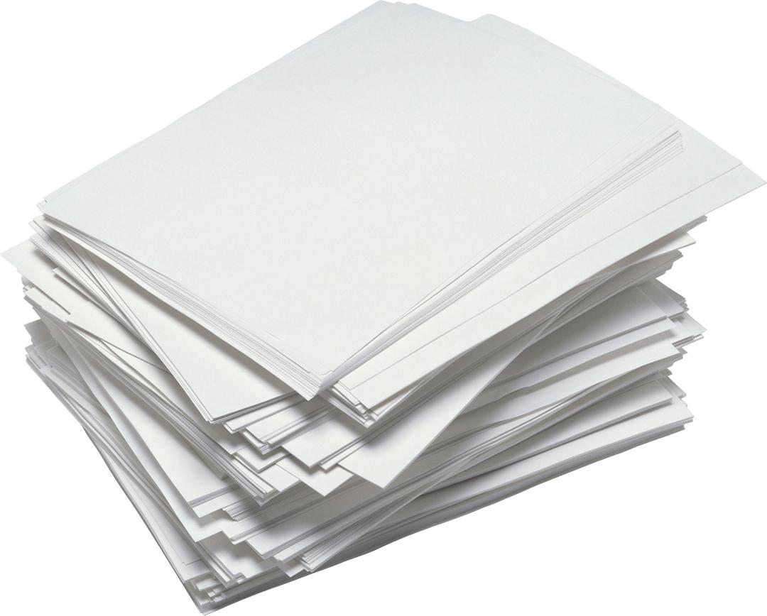 Messy Paper Stack png transparent